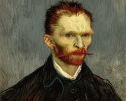 Portrait of a vampire by Van Gogh