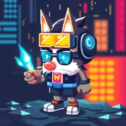 2-d pixel crypto punk named kenn