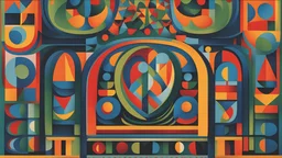 abstract art, auguste herbin style