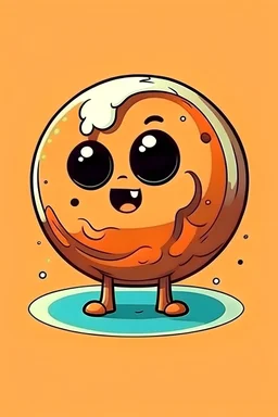 planet pluto sad because atmosphere decaying cartoon style