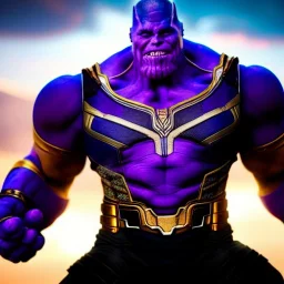 ultra detailed fullbody portrait of thanos wearing the infinity gauntlet ,wearing Armor, extremely detailed digital painting, extremely detailed face,crystal clear eyes, in the style of robert e howard and pablo oliveira and Ken Kelley and Keith Parkinson , mystical colors, perfectly centered image, perfect composition, rim light, beautiful lighting,8k, stunning scene, raytracing