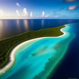 Matira Beach, French Polynesia,aerial view,cloudy,extremely detailed digital painting, high resolution,8k, realistic, beautiful, volumetric lighting, mystical colors ,perfectly centered image, perfect composition, rim light, beautiful lighting,masterpiece, stunning scene, raytracing, anatomically correct, in the style Van Gogh and robert e howard and Ken Kelley and Ohrai Noriyoshi and Simon Bisley and tomzj1.