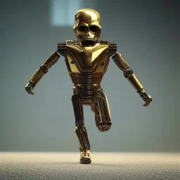  octane render, 8k, high detail, droid, android skull, metallic, full figure, fit in board