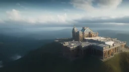 A majestic opera house in the clouds, with a pair of ballet dancers performing a beautiful rendition of the Creation of Adam and Eve.