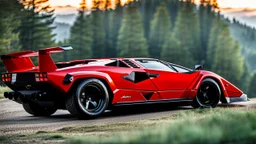 lamborghini countach LPI 800-4 Modern Design , REAR view, perfect model, perfect details, perfect everything,desktop wallpaper, 4K, Cinematic