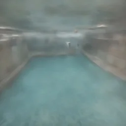 A swimming pool underwater