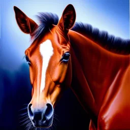 Ultra detailed fullbody Portrait in oil on canvas of a mechahorse ,intense stare,extremely detailed digital painting, extremely detailed face,crystal clear Big eyes, mystical colors ,perfectly centered image, perfect composition, rim light, beautiful lighting,masterpiece,8k, stunning scene, raytracing, anatomically correct, in the style of robert e howard and Ken Kelley and Ohrai Noriyoshi and Simon Bisley and tomzj1