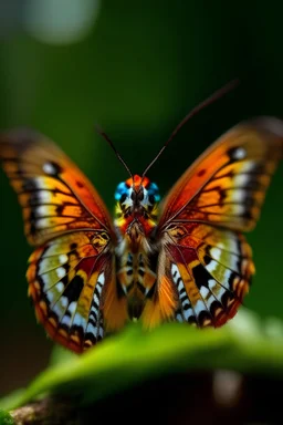 Porträt von einem Schmetterling mit Superkräften