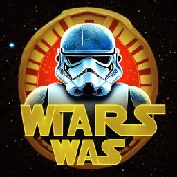 logo with only the letters 'STAR WARS', intricate