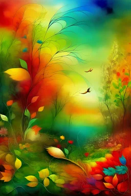 COLORFUL NATURE by Leonardo Da Vinci