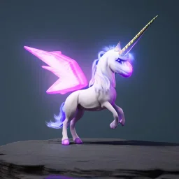 CM küre içinde fantastik unicorn ateşli kanatları olan