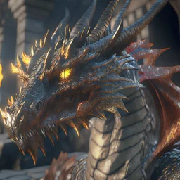 holy dragon, unreal engine 5, 8k resolution, photorealistic, ultra detailed