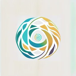 Design a simple logo featuring an abstract symbol that represents unity and sustainability. Incorporate elements like overlapping circles or intertwining lines to convey interconnectedness and harmony, reinforcing the commitment to environmental responsibility alongside fostering creativity and inclusivity.