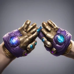 Two infinity gauntlets contain six infinity stones, one of which is made with nano In the hands of a powerful man