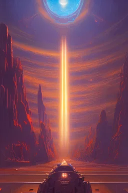 being of light technology, futuristic, tim hildebrandt, bruce pennington, donato giancola, trending on artstation, cinematic composition, beautiful lighting, hyper detailed, 8 k, oil on canvas