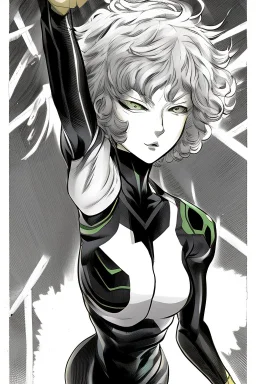 tatsumaki from one punch man in jim lee style