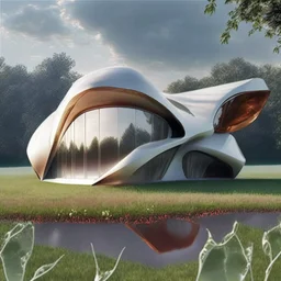 Casa campestre Zaha Hadid inspirada en una hormiga, gente