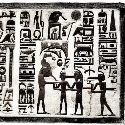 Diagram sentences writing hieroglyphs