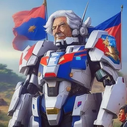 The president of Uruguay is a Mecha Gundam.