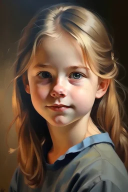 kız portre yağlı boya