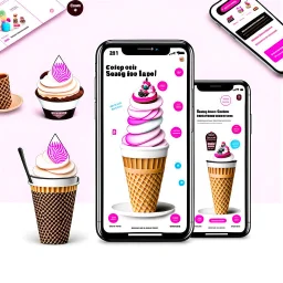 Social Media design for ice cream