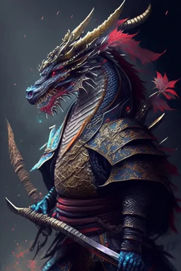 Magical dragon based off a samurai