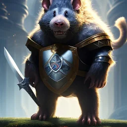  knight holding big hairy wererat, swirl, power surge, underdark, Menzoberranzan,4k, Highly Detailed, perfect eyes, Digital Illustration, Cinematic Lighting, Realistic, Sharp Focus, Centered, Beautifully Lit, Bioluminescent by Stanley Artgerm Lau, totally green background, the greenest color, just green, no gradients