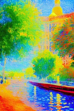 painting, impressionist, wanderlust, bright colors