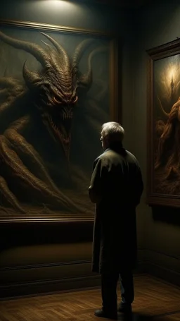 Bosch nightmares paining style Title:the giant lized, 8k artistic photography, photorealistic concept art, soft natural volumetric cinematic perfect light, chiaroscuro, award-winning photograph, masterpiece, oil on canvas, Raphael, Caravaggio’s, Greg Rutkowski, people, beksinski, Giger