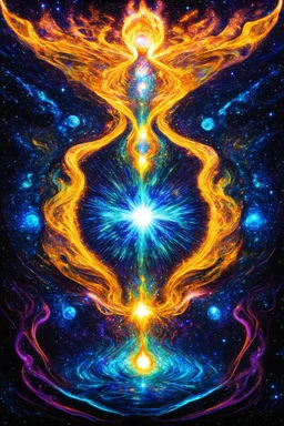 cosmic exhale; neo-surrealistic optical art
