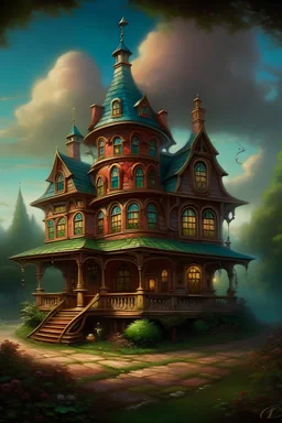 Portrait of a magic house by Disney