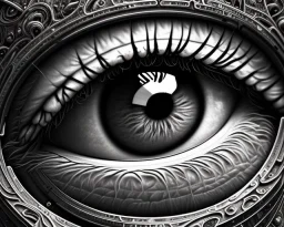 a detailed illustration of an eye, intricate details, realistic, close-up, digital art, meticulously detailed, MidJourney style