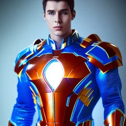 Cosmic super hero, , blue costume,4k image, full body men