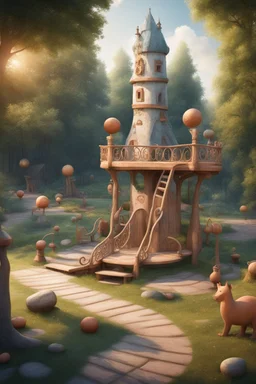 игровая площадка в славянском стиле сказок