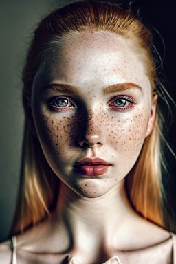 photo, rule of thirds, molly quinn dramatic lighting, medium hair, detailed face, detailed nose, woman wearing tank top, freckles, collar or choker, smirk, realism, realistic, raw,analog,woman,portrait,photorealistic, analog, realism