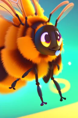 Cute bee as pfp animation style