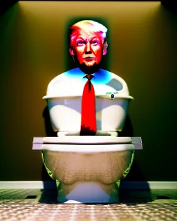 Donald Trump sitting in toilet scene, without pants, realistic image, casual, concept art, smooth, unreal engine 5, god lights, ray tracing, RTX, lumen lighting, ultra detail, volumetric lighting, 3d.