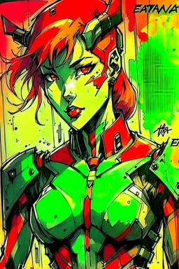 Eva-01 as drawn by Greg Capullo