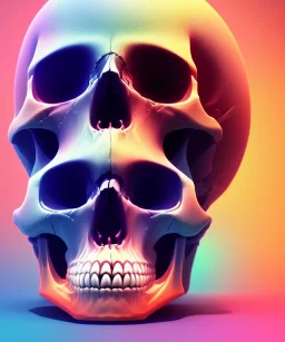 Android skull, full body close up, soft light atmosphere, light effect，vaporwave colorful, concept art, smooth, extremely sharp detail, finely tuned detail, ultra high definition, 8 k, unreal engine 5, ultra sharp focus