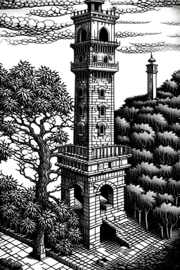 tree and tower