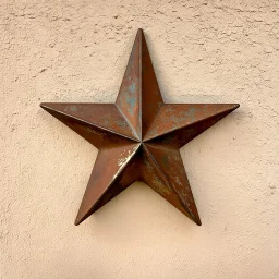 rusty metal star