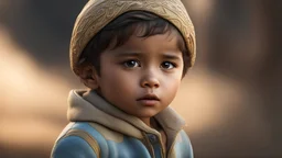 Thoughtful appealing 2-year-old migrant boy, engaging, tearful, aware, worried, intelligent, hopeful, fearful, showing his head and upper body, perfect sparkling eyes, perfect anatomy, exquisite composition, beautiful detailed intricate detailed octane render, 8k artistic photography, photorealistic, soft natural volumetric cinematic perfect light, chiaroscuro, award-winning photograph, masterpiece, raphael, caravaggio, bouguereau