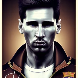 Messi face, Steampunk,