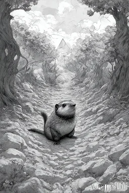 lemming ethereum in the trenches seeing the future in the style of surrealism black and white