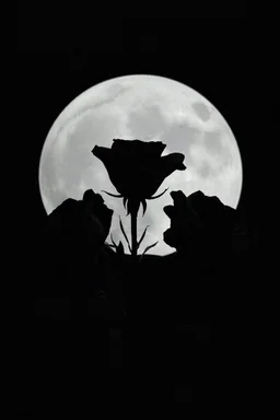 Black And White Graphic Of a dead black roses