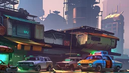 Smuggler City,dump,stylized,4k