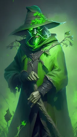 green curse aura, medieval farmer