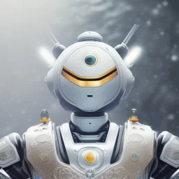 hyper realistic, beautiful smooth realistic Japanese oni robot, run on dark cosmos background, cat еye, extremely sharp detail, finely tuned detail, ultra high definition, 8 k, unreal engine 5, ultra sharp focus, accurate sword wings, positive smile, lot of details, fit within portrait, Ambiance winter, perfect composition, perfect hair,