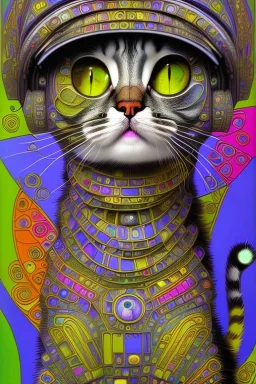 Cat Hundertwasser. Perfect iris