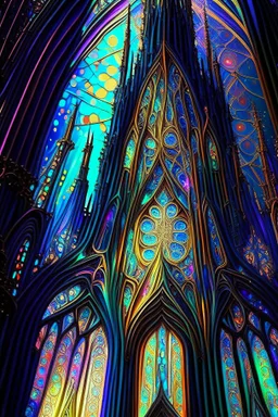 Cathedral beautiful, colorful, complex, detailed, elaborate, eldritch, expansive, ethereal, entangled, elemental, geometric, glowing, gossamer, iridescent, intricate, meticulous, mysterious, noctilucent, serene, radiant, polished